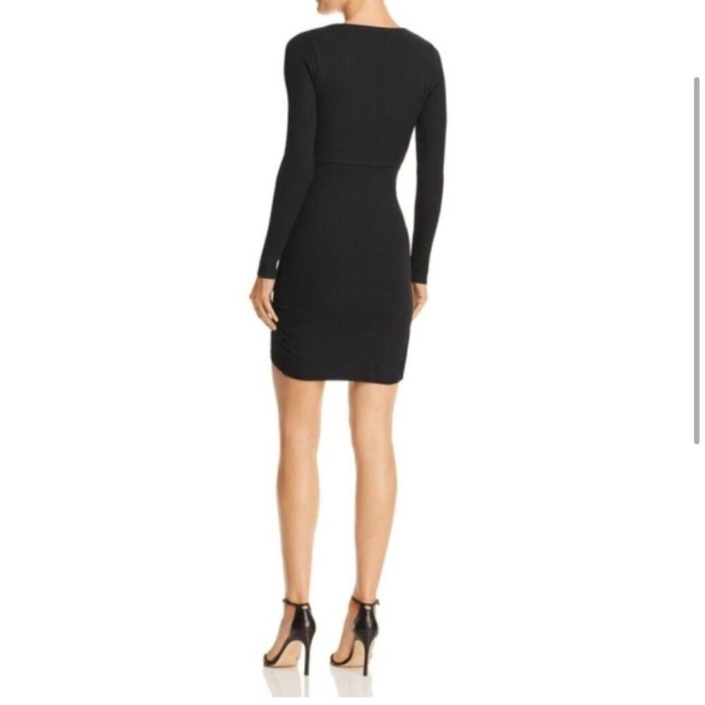 Tiger Mist Black Ribbed Cut-out Poppy Dress - Picture 8 of 14